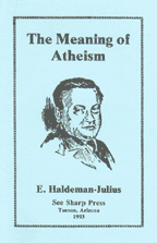 The Meaning of Atheism, by E. Haldeman-Julius 
 cover graphic